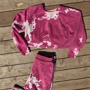 Reverse dye sweat set lounge wear